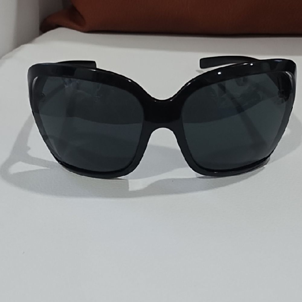 Versace Black Oversized Cat-Eye Sunglasses